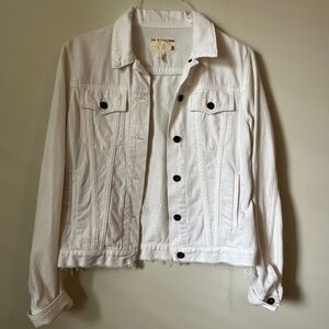 Rag & bone / jean white denim jacket